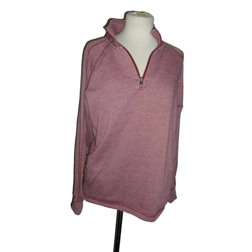 Margaritaville Cozy Soft Sweatshirt 1/4 Zip Pullover Sweater Pockets Baggy sz M